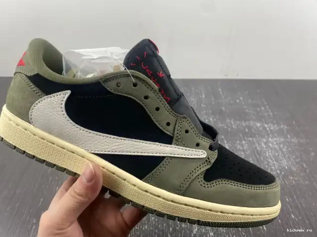 Cheap SCOTT TRAVIS DM7866-002 OG JORDAN OLIVE' 'BLACK SP AIR 1 X LOW 0505